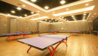 九华山庄乒乓球室